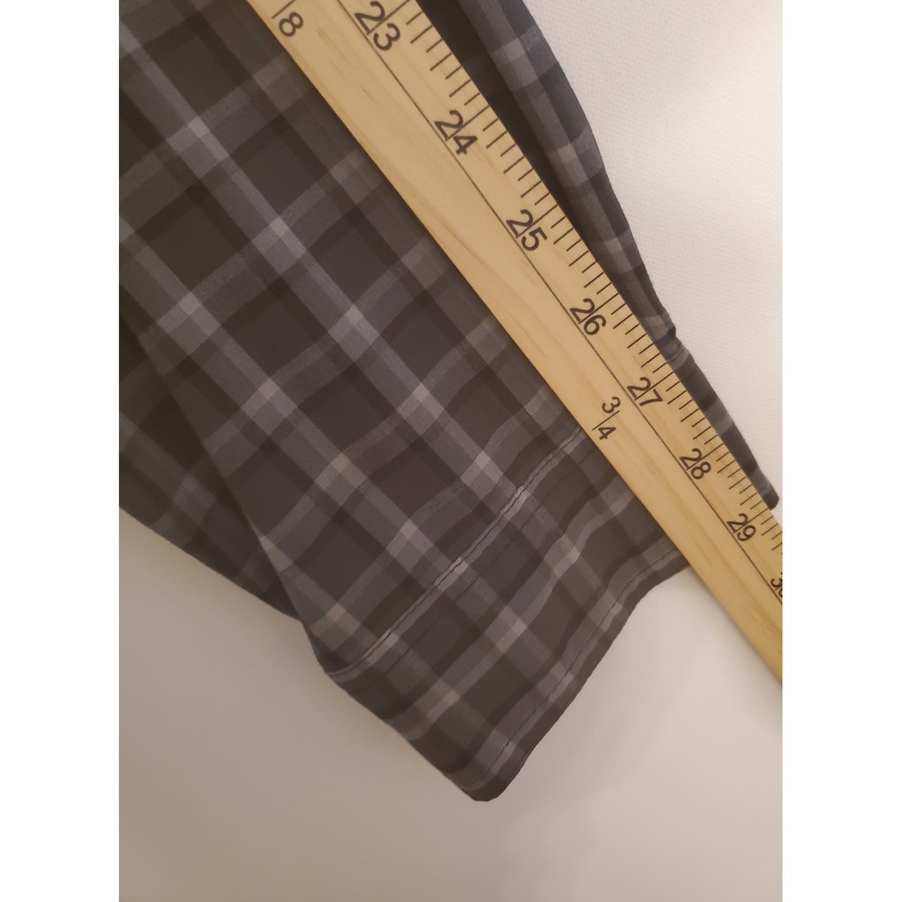 Columbia‎ Plaid Button Up Long Sleeve Shirt Mens Size XXL Gray Black - Picture 8 of 10